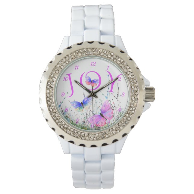 Reloj De Pulsera Vigilancia de las mariposas de primavera (Anverso)
