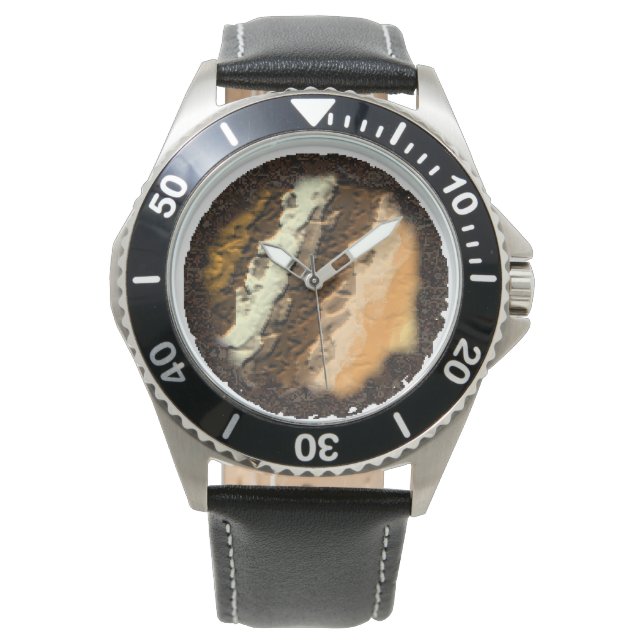 Reloj De Pulsera Vigilancia de las montañas Dirt y Cartographic (Anverso)