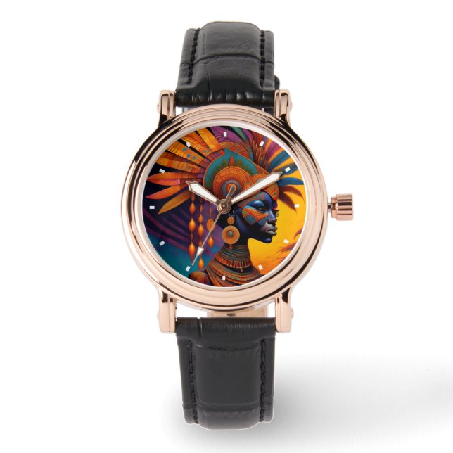 Reloj De Pulsera Vigilancia de las mujeres africanas (Anverso)