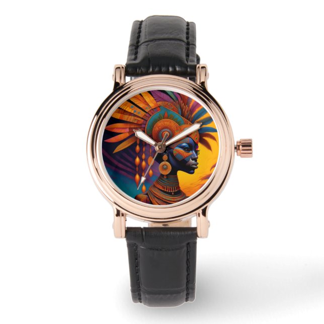 Reloj De Pulsera Vigilancia de las mujeres africanas (Anverso)