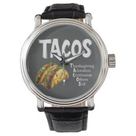 Reloj De Pulsera Vigilancia de las oraciones TACOS