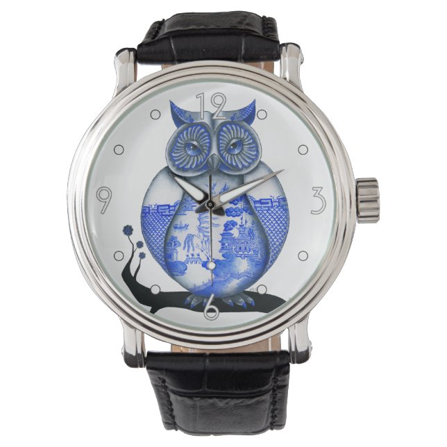 Reloj De Pulsera Vigilancia de "Lechuza Azul" (Anverso)
