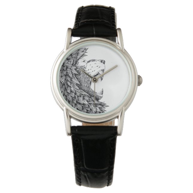 Reloj De Pulsera vigilancia de leones (Anverso)
