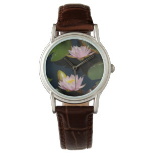 Reloj De Pulsera Vigilancia de los acuíferos de Lotus rosa