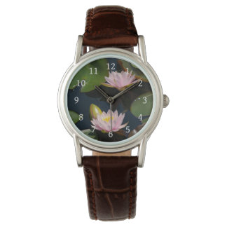 Reloj De Pulsera Vigilancia de los acuíferos de Lotus rosa