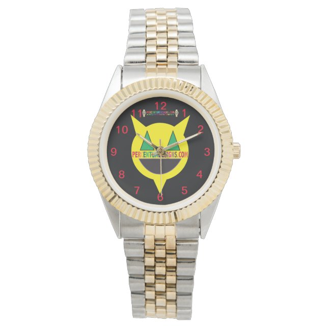 Reloj De Pulsera Vigilancia de los diseños porcentuales (Anverso)