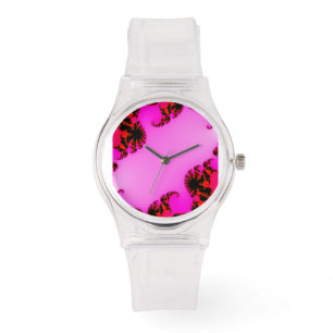 Reloj De Pulsera Vigilancia de los remolinos rosas
