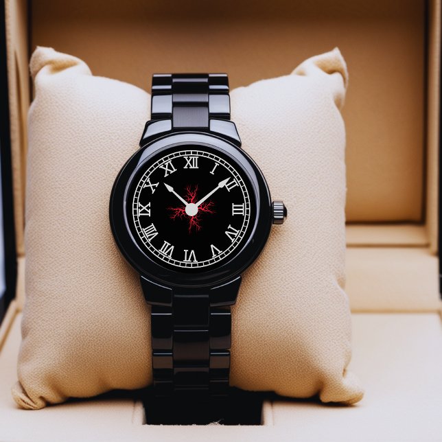 Reloj De Pulsera Vigilancia de neuronas rojas - Arte cerebral cient (Subido por el creador)