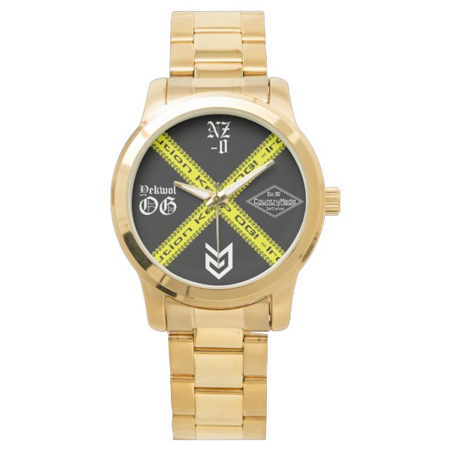 Reloj De Pulsera Vigilancia de precaución (Anverso)