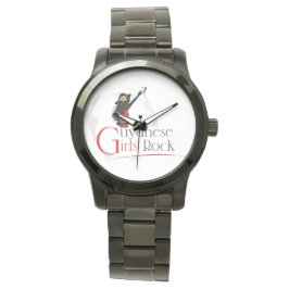 Reloj De Pulsera Vigilancia de pulsera negra sobremedida por Chica 