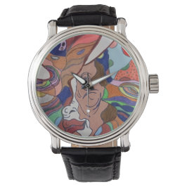 Reloj De Pulsera Vigilancia de retrato de hoja de mariposa