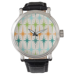 Reloj De Pulsera Vigilancia de Starburts Geométricos Vintage