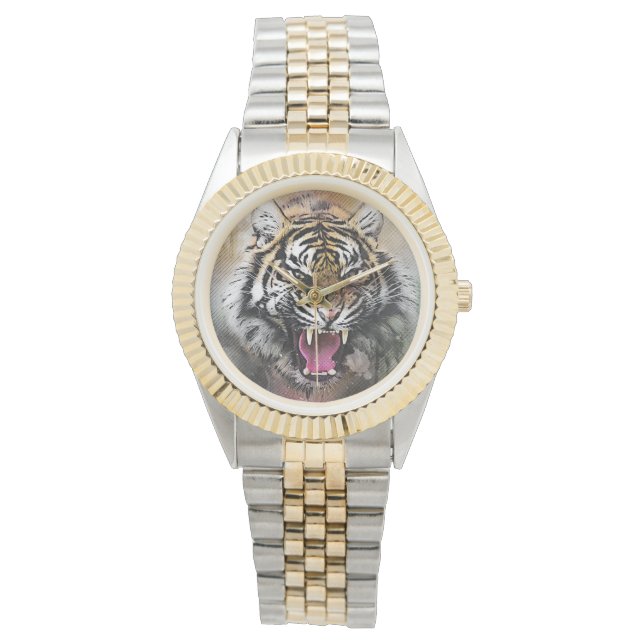 Reloj De Pulsera Vigilancia de tigres (Anverso)