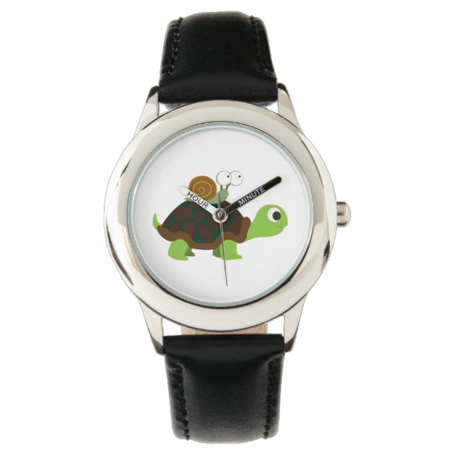 Reloj De Pulsera Vigilancia de tortugas y caracoles (Anverso)