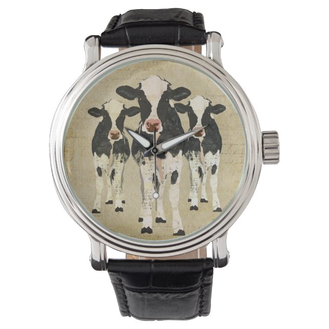 Reloj De Pulsera Vigilancia de vacas orgánicas (Anverso)