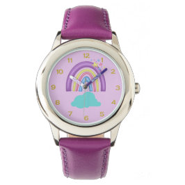Reloj De Pulsera Vigilancia del acero inoxidable arco iris