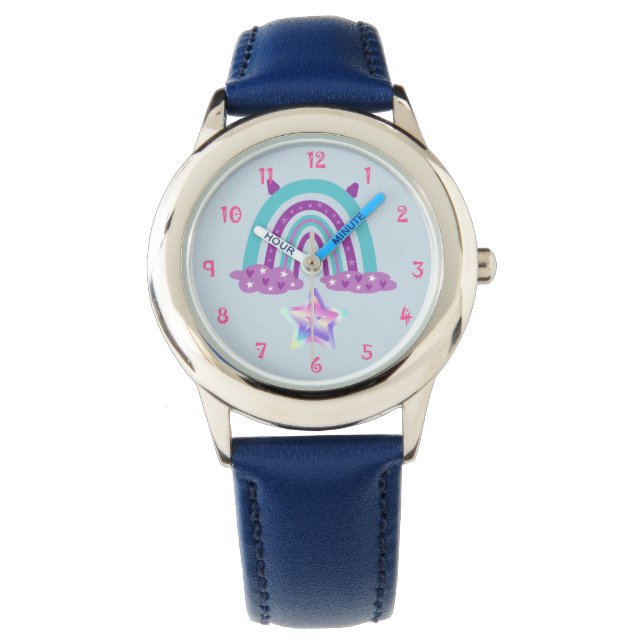 Reloj De Pulsera Vigilancia del acero inoxidable arco iris (Anverso)