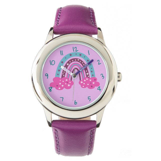 Reloj De Pulsera Vigilancia del acero inoxidable arco iris (Anverso)