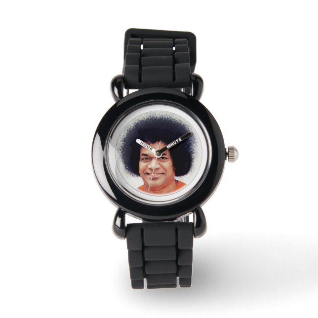 Reloj De Pulsera Vigilancia del acero inoxidable Sathya Sai Baba (Anverso)