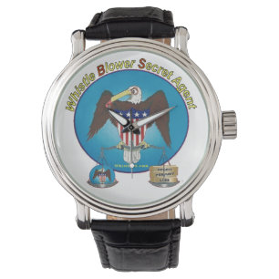 Reloj De Pulsera Vigilancia del agente secreto del informador