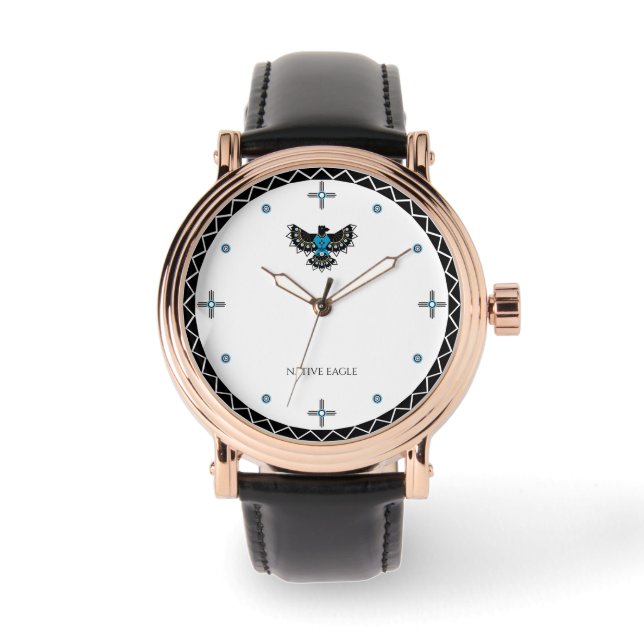 Reloj De Pulsera Vigilancia del águila nativa (Anverso)