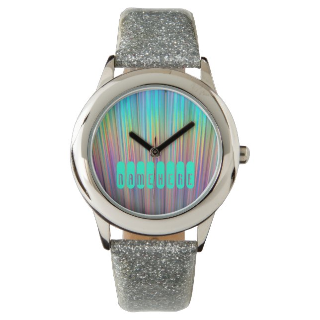 Reloj De Pulsera Vigilancia del arco iris. Holográfico! ¡Añadir nom (Anverso)