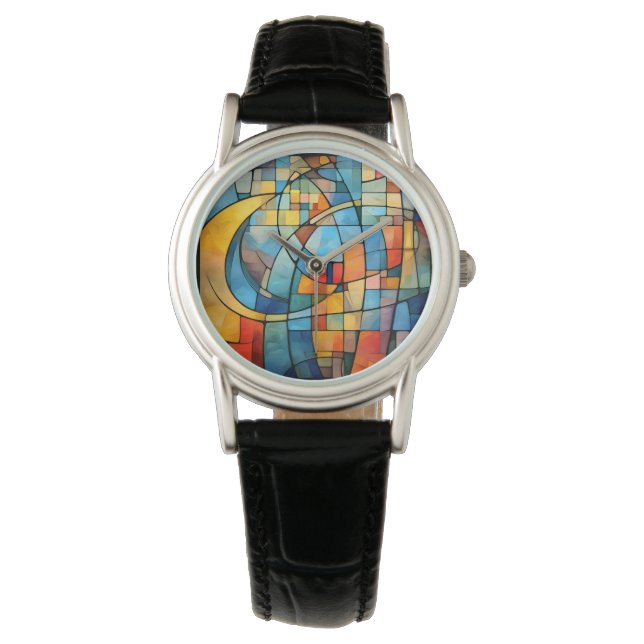 Reloj De Pulsera Vigilancia del arte del mosaico (Anverso)