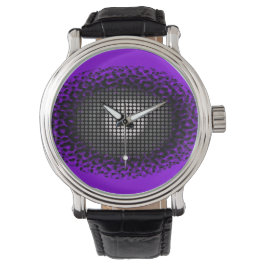 Reloj De Pulsera Vigilancia del arte pop púrpura por espía ocular