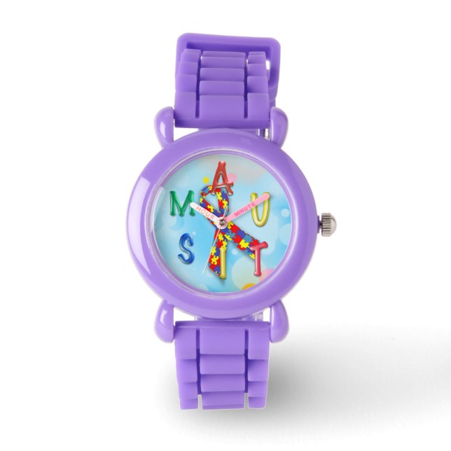 Reloj De Pulsera Vigilancia del autismo (Anverso)