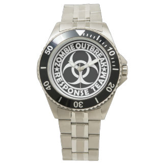Reloj De Pulsera Vigilancia del brote de Zombie