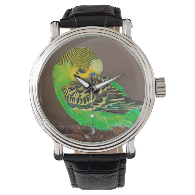 Reloj De Pulsera Vigilancia del Budgie (Anverso)