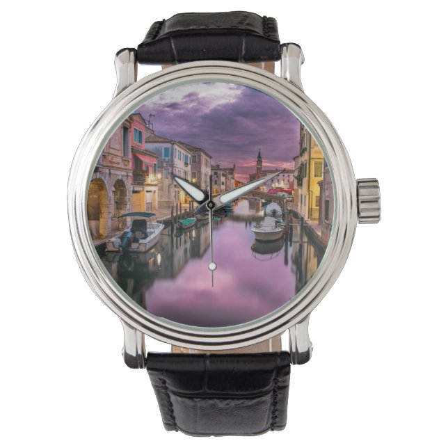 Reloj De Pulsera Vigilancia del Canal de Venecia en Italia (Anverso)
