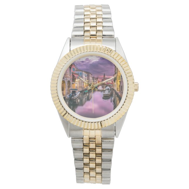 Reloj De Pulsera Vigilancia del Canal de Venecia en Italia (Anverso)