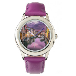 Reloj De Pulsera Vigilancia del Canal de Venecia en Italia