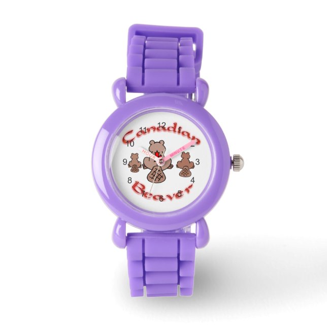 Reloj De Pulsera Vigilancia del castor canadiense (Anverso)