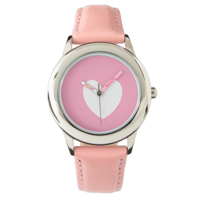Reloj De Pulsera Vigilancia del corazón blanco (Anverso)