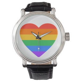 Reloj De Pulsera Vigilancia del corazón del arcoiris LGBTQIA