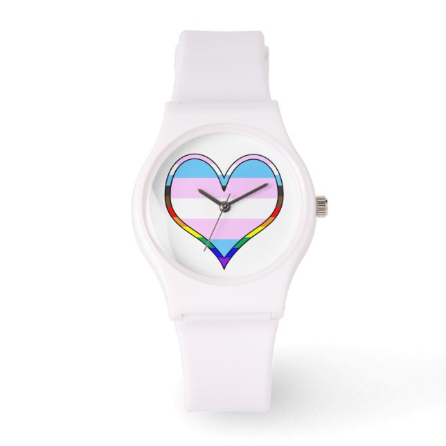 Reloj De Pulsera Vigilancia del corazón del orgullo transexual (Anverso)