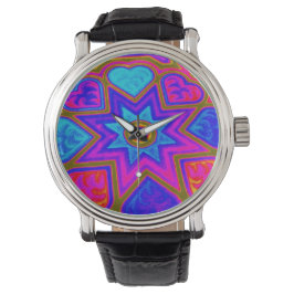 Reloj De Pulsera Vigilancia del corazón psicodélico