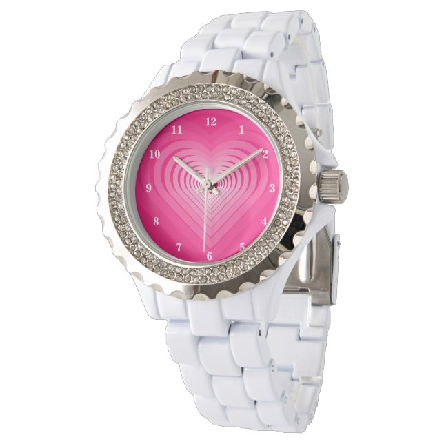 Reloj De Pulsera Vigilancia del corazón rosado (Angular)