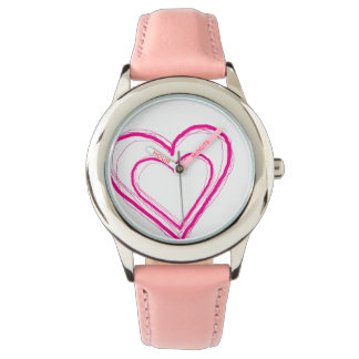 Reloj De Pulsera Vigilancia del corazón rosado