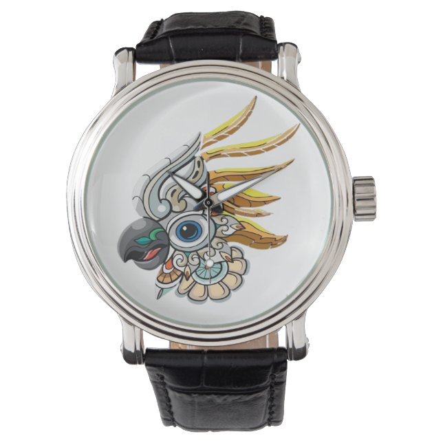 Reloj De Pulsera Vigilancia del diseño de aves (Anverso)