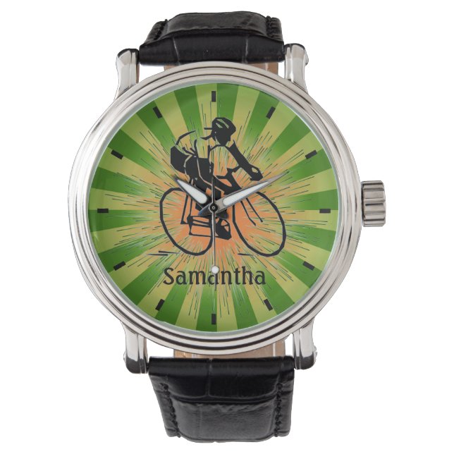 Reloj De Pulsera Vigilancia del diseño de ciclismo de personalizabl (Anverso)