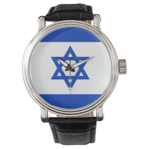 Reloj De Pulsera Vigilancia del diseño de la bandera israelí