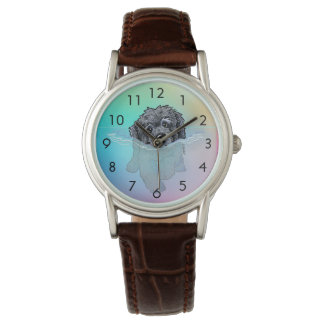 Reloj De Pulsera Vigilancia del DodLEMOJI de Natación Negra