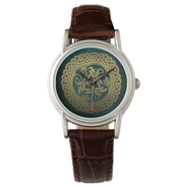 Reloj De Pulsera Vigilancia del dragón celta (Anverso)