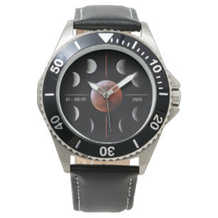 Reloj De Pulsera Vigilancia del eclipse lunar