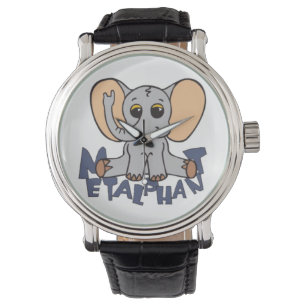 Reloj De Pulsera Vigilancia del elefante del metal