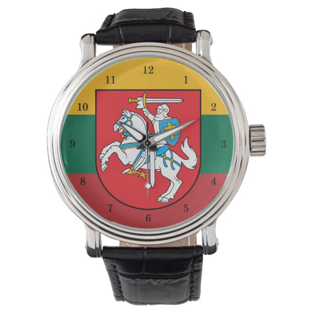 Reloj De Pulsera Vigilancia del escudo de armas lituano Vytis (Anverso)