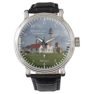 Reloj De Pulsera Vigilancia del faro de Whitefish Point
